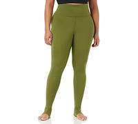 Amazon Essentials Women's Build Your Own Studio Sculpt Cross Waist Full Length Leggings (Previously Core 10), Dark Olive, L