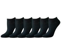 Amazon Essentials Women's Casual Low-Cut Socks, Lightweight, 6 Pairs, Black, 5.5-10