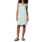Amazon Essentials Women's Casual Sleeveless Shift Beach Dress, Aqua Blue Poppy, M