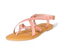Amazon Essentials Women's Casual Strappy Sandal, Dusty Rose, 12.5 UK