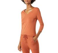 Amazon Essentials Women's Classic-Fit 3/4 Sleeve V-Neck T-Shirt (Available in Plus Size), Caramel, X-Small