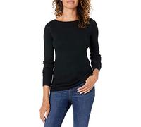 Amazon Essentials Women's Classic-Fit Lightweight Long-Sleeve Jumper, Black, L