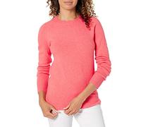 Amazon Essentials Women's Classic-Fit Soft Touch Long-Sleeve Crewneck Sweater, Coral Pink, X-Small