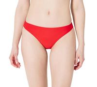 Amazon Essentials Women's Classic Full-Coverage Low-Rise Bikini Bottoms, Bright Poppy Red, 18