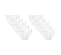 Amazon Essentials Women's Cotton Bikini Brief Underwear (Available in Plus Size), Pack of 10, White, 16