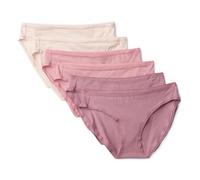 Amazon Essentials Women's Cotton Bikini Brief Underwear, Dusty Rose/Rose/Pale Pink, XX-Large