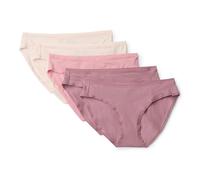 Amazon Essentials Women's Cotton Bikini Brief Underwear, Dusty Rose/Rose/Pale Pink, XX-Large
