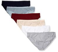 Amazon Essentials Women's Cotton Bikini Brief Underwear, Multicolour/Dots/Floral/Stripes, Small