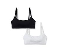 Amazon Essentials Women's Cotton Jersey Comfort Nursing Bra, Pack of 2, Black/White, XXL