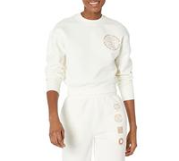 Amazon Essentials Women's Cropped Drop-Shoulder Sweatshirt (Available in Plus Size), Eggshell White, XXL