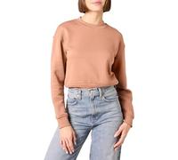 Amazon Essentials Women's Cropped Drop-Shoulder Sweatshirt (Available in Plus Size), Light Brown, L