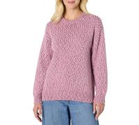 Amazon Essentials Women's (Demi's Pick) Oversized-Fit Multi-Colour Heavyweight Crewneck Jumper, Fuchsia Marl, M
