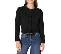 Amazon Essentials Women's (Demi's Pick) Regular-Fit Faux Mohair Button-Down Cardigan, Black, XXL