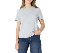 Amazon Essentials Women's (Demi's Pick) Relaxed-Fit Cotton Crewneck T-Shirt, Light Grey Heather, XXS