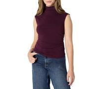 Amazon Essentials Women's (Demi's Pick) Slim-Fit Sleeveless High-Neck Top, Burgundy, M