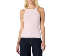 Amazon Essentials Women's (Demi's Pick) Slim-Fit Stretch Rib High-Neck Tank, Pastel Lilac, M