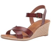 Amazon Essentials Women's Espadrille Wedge Sandal, Brown, 3 UK