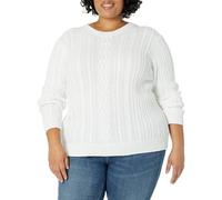Amazon Essentials Women's Fisherman Cable Knit Long-Sleeve Crewneck Jumper (Available in Plus Size)