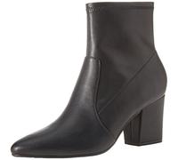 Amazon Essentials Women's Fitted Stretch Heel Ankle Boots, Black, 9 UK
