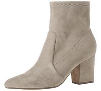 Amazon Essentials Women's Fitted Stretch Heel Ankle Boots, Dove Grey Microsuede, 4 UK Wide