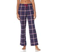 Amazon Essentials Women's Flannel Pajama Sleep Pant - Discontinued Colours, Navy Red Large Plaid, L