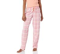 Amazon Essentials Women's Flannel Pajama Sleep Pant, Light Pink Peach Plaid, XS