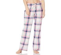Amazon Essentials Women's Flannel Pajama Sleep Pant, Pink White Large Plaid, L