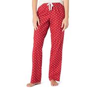 Amazon Essentials Women's Flannel Pajama Sleep Pant, Red White Dots, S