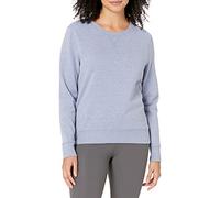 Amazon Essentials Women's French Terry Fleece Crewneck Sweatshirt (Available in Plus Size), Indigo Blue Heather, Large