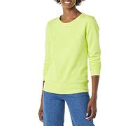Amazon Essentials Women's French Terry Fleece Crewneck Sweatshirt (Available in Plus Size), Neon Lime Green, X-Small