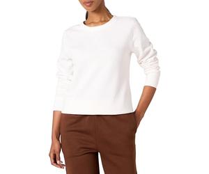 Amazon Essentials Women's French Terry Fleece Crewneck Sweatshirt (Available in Plus Size), White, XX-Large