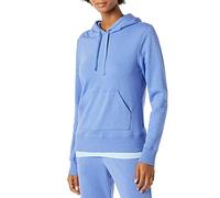 Amazon Essentials Women's French Terry Fleece Pullover Hoodie, Blue Heather, XXL