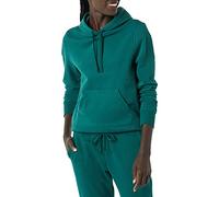 Amazon Essentials Women's French Terry Fleece Pullover Hoodie, Dark Green, M