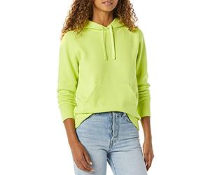 Amazon Essentials Women's French Terry Fleece Pullover Hoodie, Lime Green, XXL