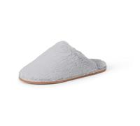Amazon Essentials Women's Fuzzy Plush Slippers, Grey, 9 UK