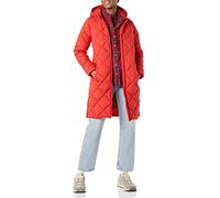 Amazon Essentials Women's Heavyweight Diamond Quilted Knee Length Puffer Coat - Discontinued Colours, Red, XXL
