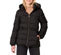 Amazon Essentials Women's Heavyweight Quilted Hooded Puffer Winter Jacket with Adjustable Waist, Black, XXL
