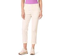 Amazon Essentials Women's High-Rise Regular-Fit Ankle-Length Tapered-Leg Khaki Pant, Eggshell White, 10-12 Short