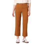 Amazon Essentials Women's High-Rise Slim-Fit Ankle-Length Wide-Leg Khaki Pant, Caramel, 18 Short