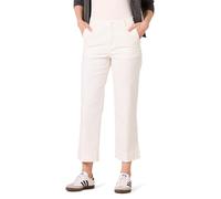 Amazon Essentials Women's High-Rise Slim-Fit Ankle-Length Wide-Leg Khaki Pant, Eggshell White, 6 Short