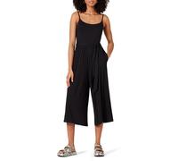 Amazon Essentials Women's Jersey Cami Cropped Wide Leg Jumpsuit, Black, XS