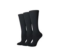 Amazon Essentials Women's Knee-High Graduated Non-Medical Compression Socks, Black, 3-7