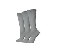 Amazon Essentials Women's Knee-High Graduated Non-Medical Compression Socks, Grey, 3-7