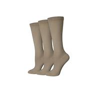 Amazon Essentials Women's Knee-High Graduated Non-Medical Compression Socks, Pale Beige, 5.5-10