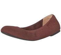 Amazon Essentials Women's Knit Ballet Flat, Oxblood, 11 UK