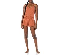 Amazon Essentials Women's Knit Jersey Cami-Short Pyjama Set, Terracotta, XL