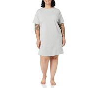 Amazon Essentials Women's Knit Jersey Sleep Tee Nightdress, Grey Heather, M
