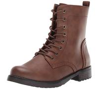 Amazon Essentials Women's Lace-Up Combat Boot, Cognac, 12