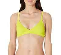 Amazon Essentials Women's Light-Support Classic Bikini Swimsuit Top, Lime Green, 20