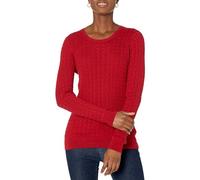 Amazon Essentials Women's Lightweight Cable Knit Long-Sleeve Crewneck Jumper (Available in Plus Size)